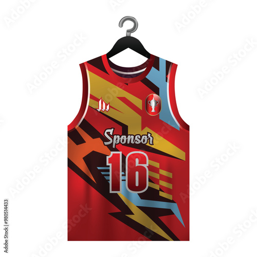 Uniform front basketball jersey mockup template sport custom design