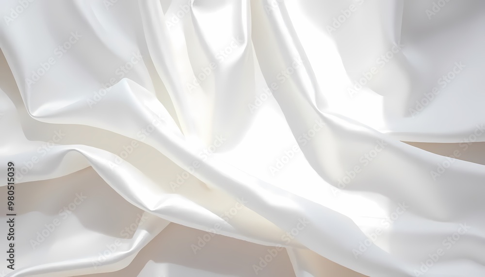 Obraz premium white silk background