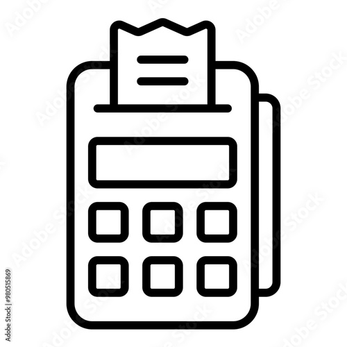 Payment Terminal line icon