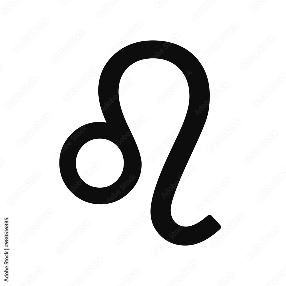 Leo astrology symbol vector icon Leo astrology symbol vector icon
