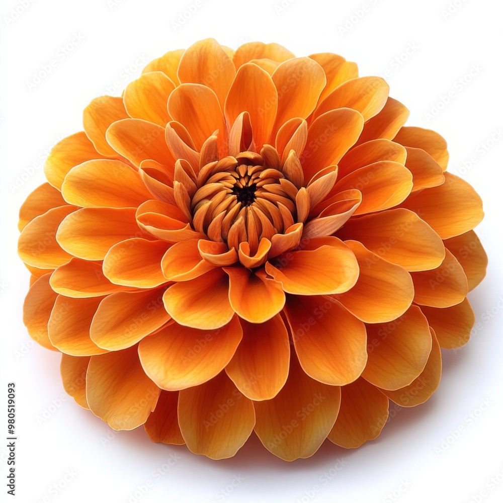 Golden Dahlia in Full Bloom Golden Dahlia in Full Bloom