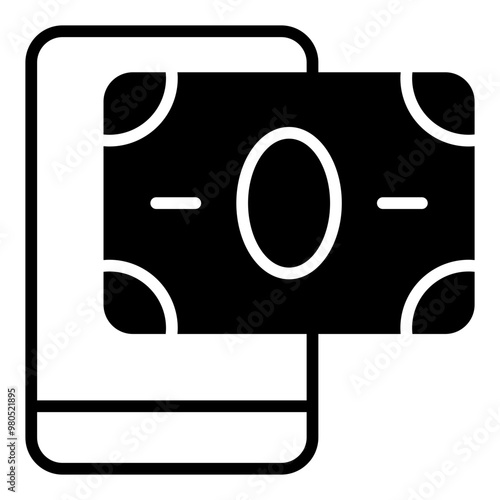 Cardless solid line icon photo