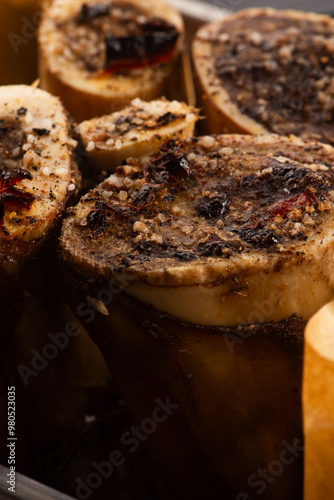 Tableau sur toile Homemade Roasted Beef Bone Marrow