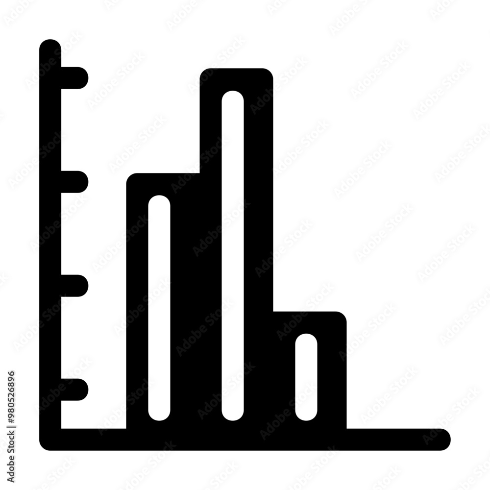 Graph Glyph Icon Vector Graph Glyph Icon Vector