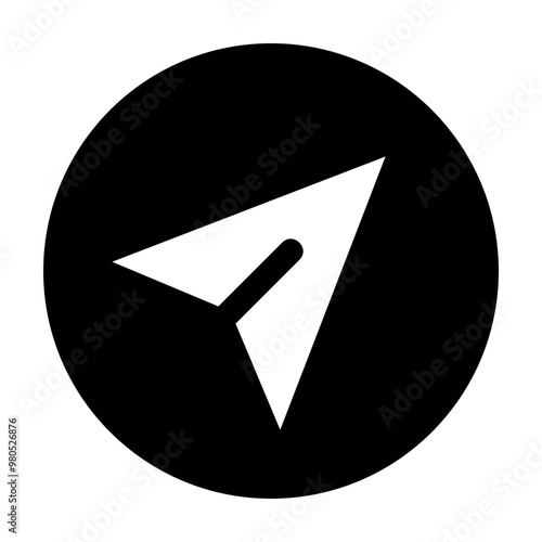 Send Glyph Icon Vector