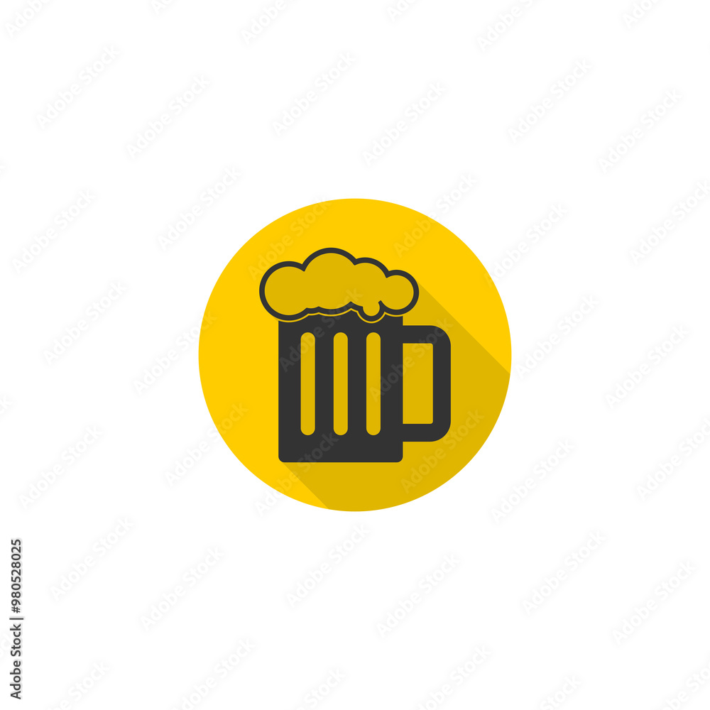 Beer glass icon isolated on transparent background Beer glass icon isolated on transparent background