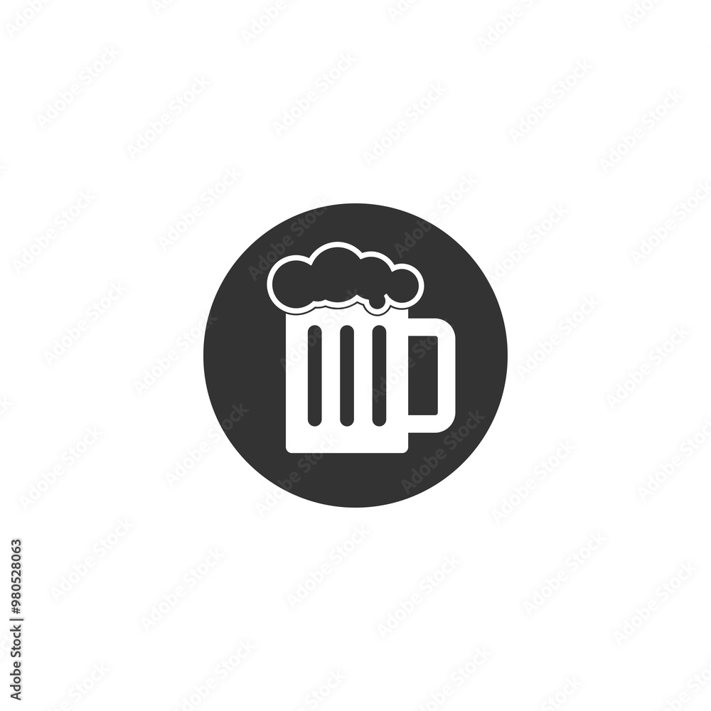 Beer glass icon isolated on transparent background Beer glass icon isolated on transparent background