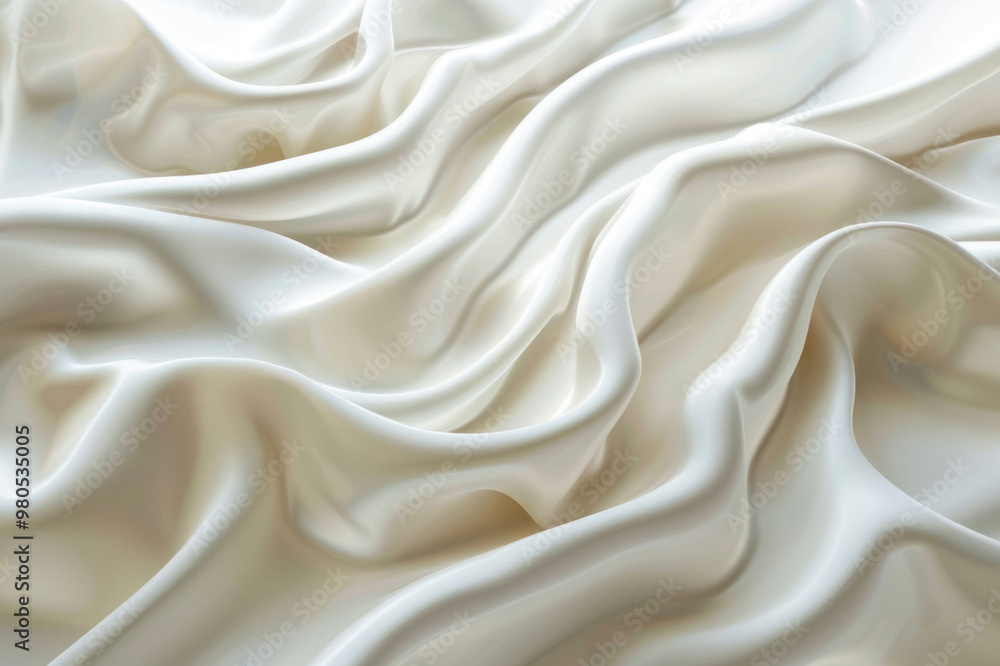 3D abstract wallpaper with flowing white fabric, creating an elegant atmosphere. 3D abstract wallpaper with flowing white fabric, creating an elegant atmosphere.