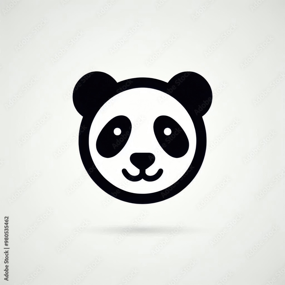 panda head icon panda head icon