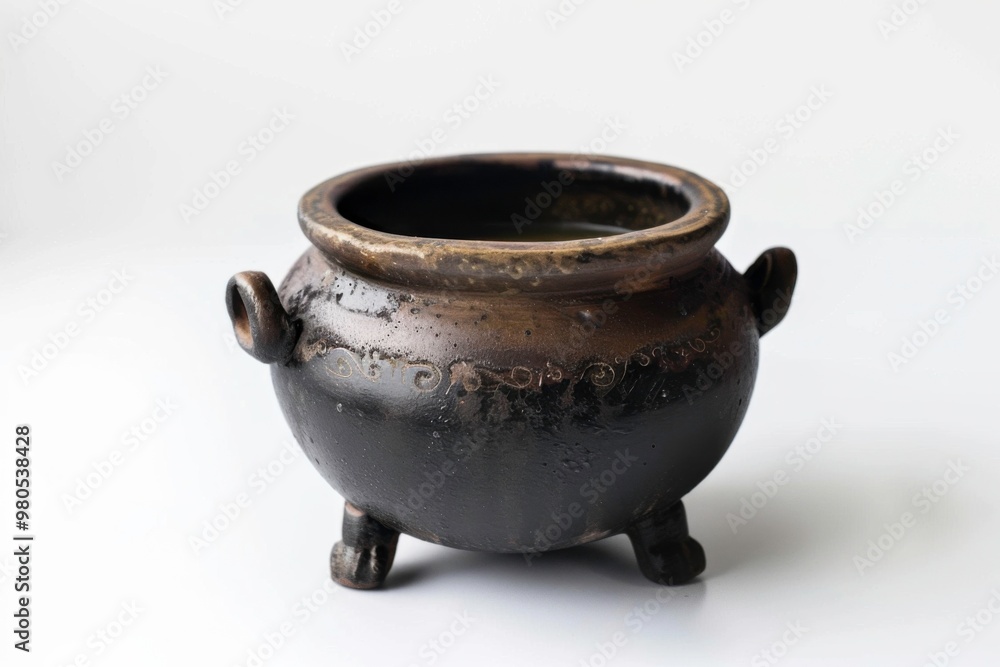 Mystical depiction of a witch's brew pot Mystical depiction of a witch's brew pot