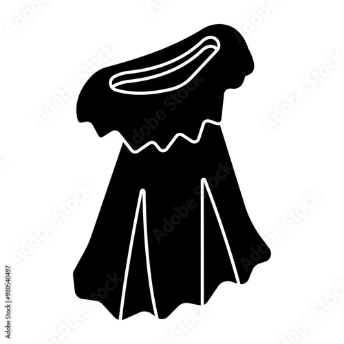 Modern design icon of dress