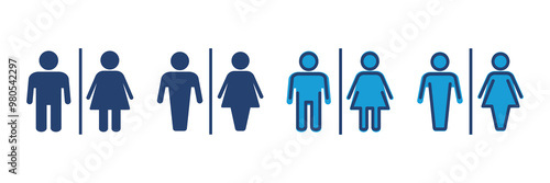 Toilet icon vector. restrooms icon vector. bathroom sign. wc, lavatory