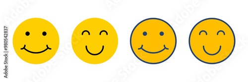 smile icon vector. smile emoticon icon. feedback