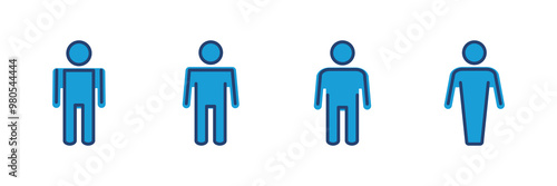 Man icon vector. male icon vector. human symbol