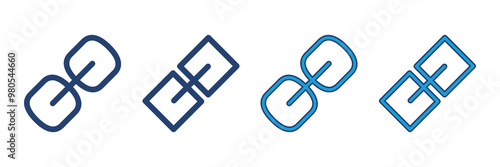 Link icon vector. Hyperlink chain symbol.