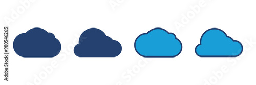 cloud icon vector. cloud vector icon