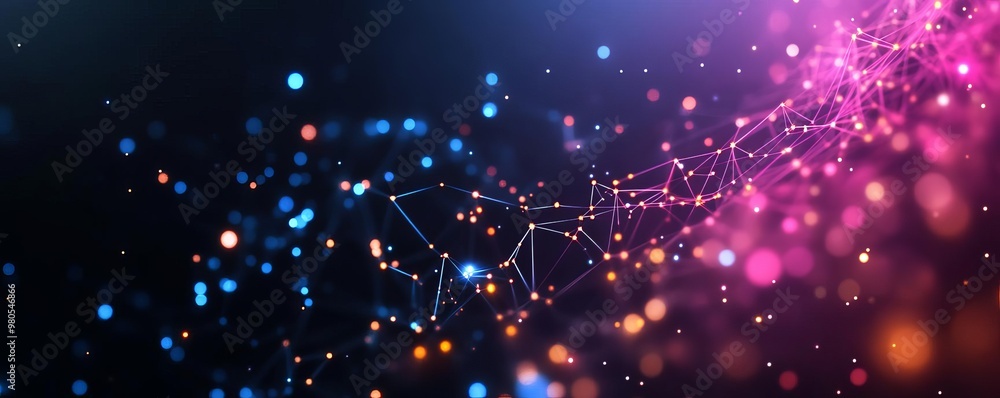 Obraz premium Digital stars, astrology match