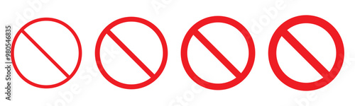 Free Download Prohibition sign set - GFXLoad