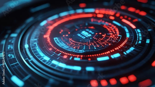 Wallpaper Mural Horoscope compatibility report, digital hologram display, 3D illustration Torontodigital.ca