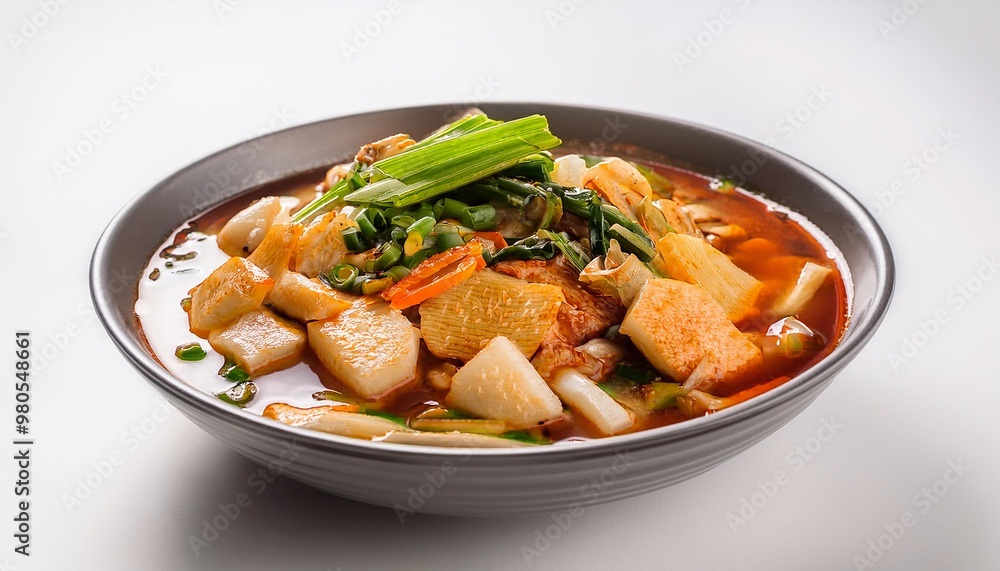 Korean Food, Hwe on white background isolated. Korean Food, Hwe on white background isolated.