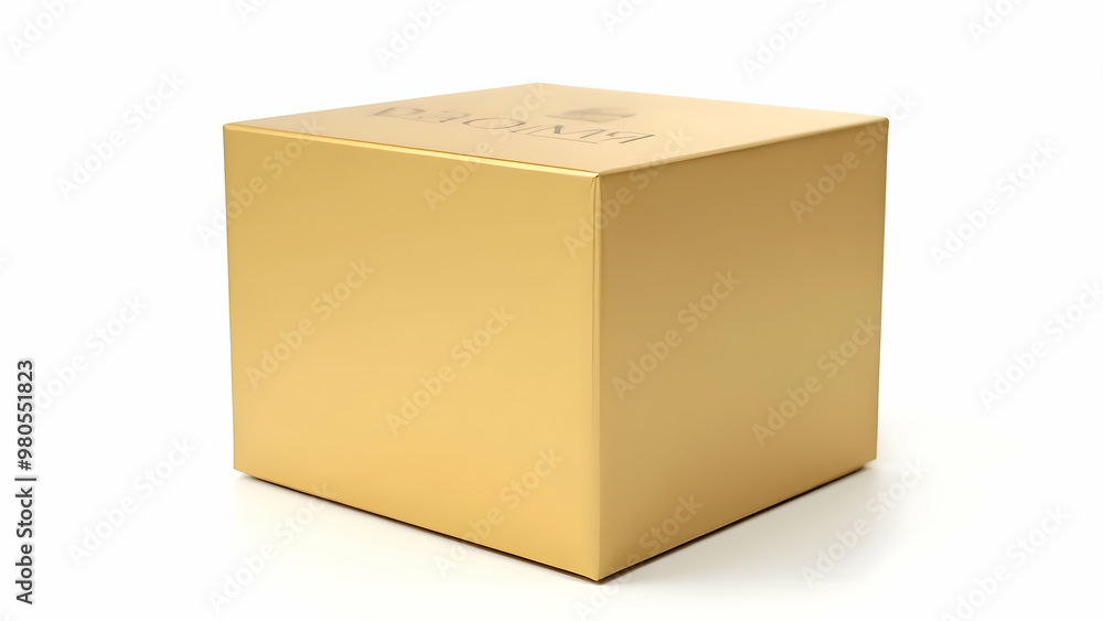 Fototapeta premium Elegant Gold Gift Boxes: Luxurious and Sophisticated Packaging for Memorable Presents