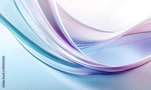 Abstract background with a pastel purple and blue color gradient curved lines soft lighting 