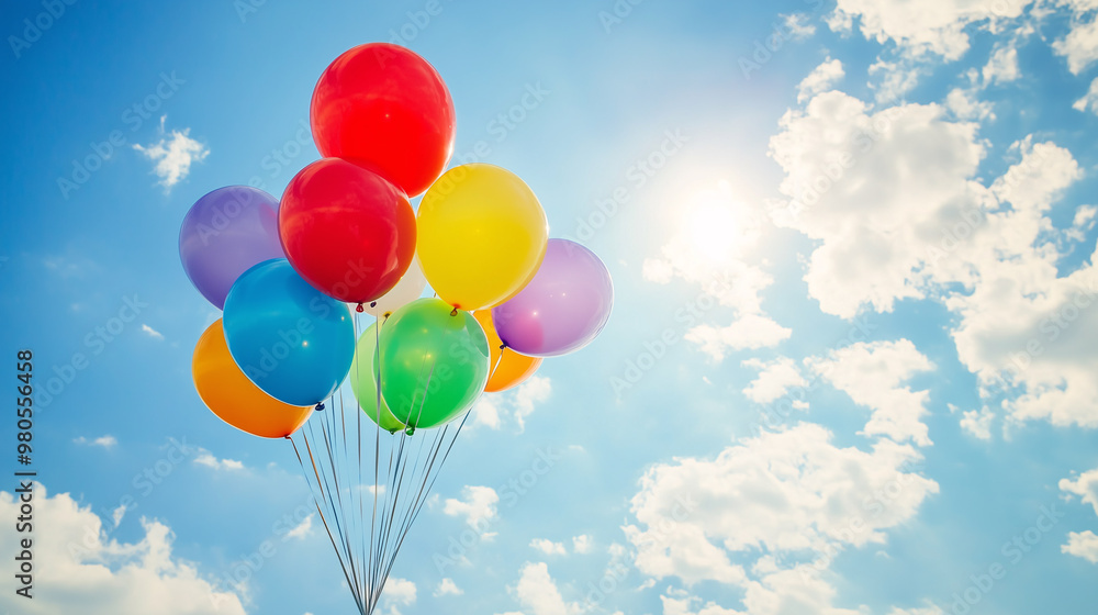 Colorful balloons celebrate every good moment Colorful balloons celebrate every good moment