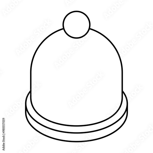 Premium design icon of pom pom hat