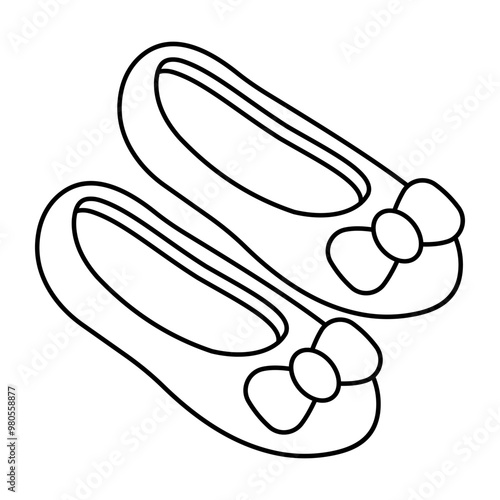 An icon design of shoes