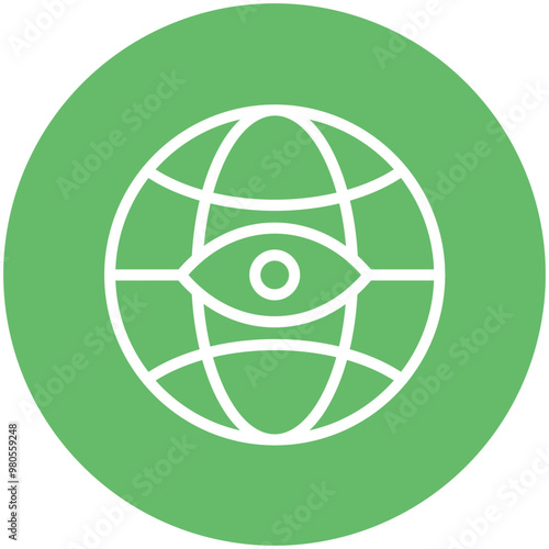 Worldview vector icon illustration of Lifestyles iconset.