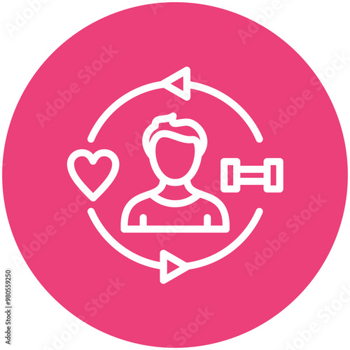 Wellness vector icon illustration of Lifestyles iconset.