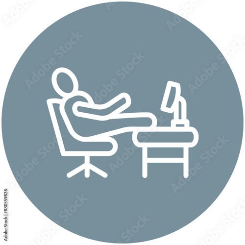 Lazy vector icon illustration of Lifestyles iconset.