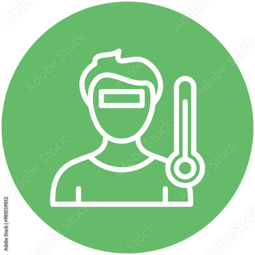 Illness vector icon illustration of Lifestyles iconset.