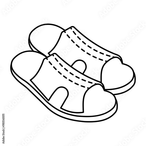An icon design of shoes
