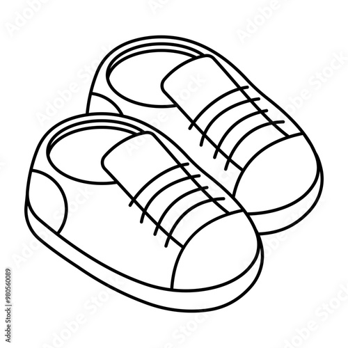 An icon design of shoes