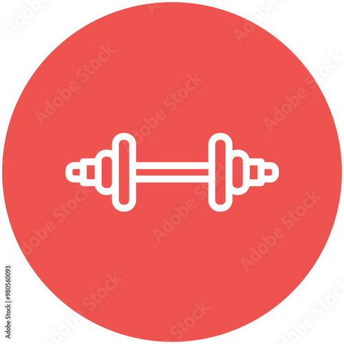 Dumbbell vector icon illustration of Lifestyles iconset.