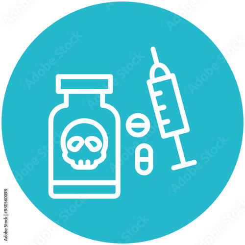 Drug Use vector icon illustration of Lifestyles iconset.