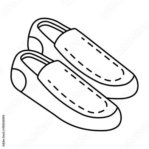 An icon design of shoes