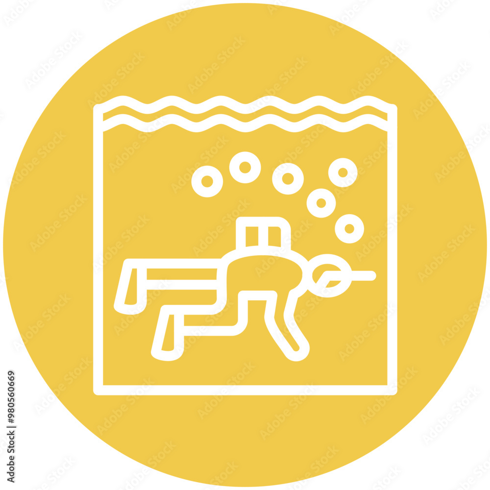 Drift Diving vector icon illustration of Vacation and Tourism iconset. Drift Diving vector icon illustration of Vacation and Tourism iconset.