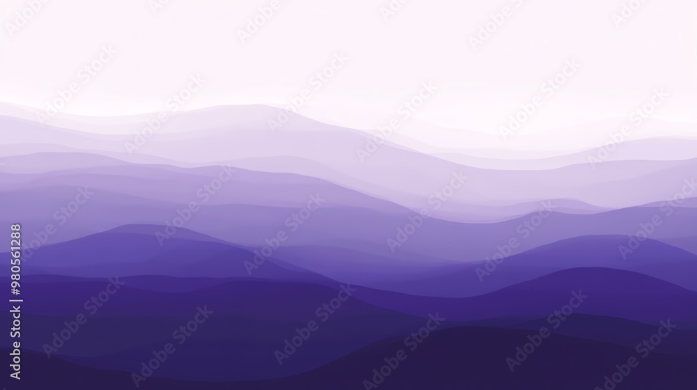 A serene landscape featuring soft, layered purple hills fading into the horizon, evoking tranquility and peace. Perfect for backgrounds. A serene landscape featuring soft, layered purple hills fading into the horizon, evoking tranquility and peace. Perfect for backgrounds.
