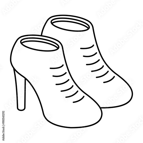 An icon design of shoes