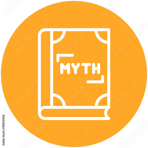 Literary Mythology vector icon illustration of Literature iconset.