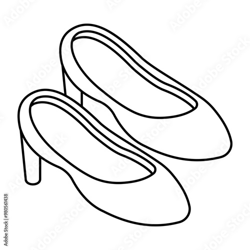 An icon design of shoes