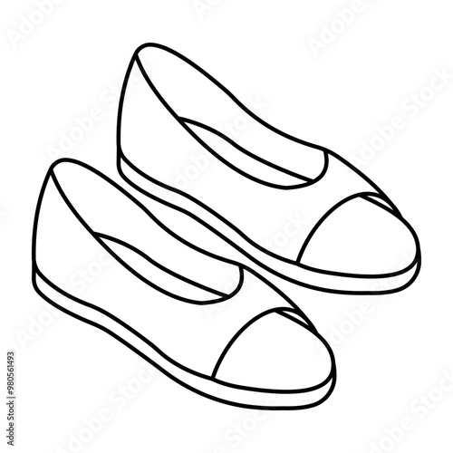 An icon design of shoes