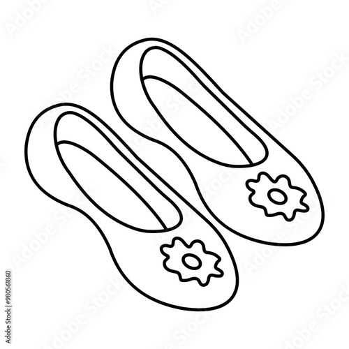 An icon design of shoes