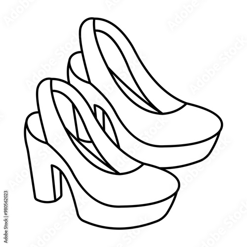 An icon design of shoes