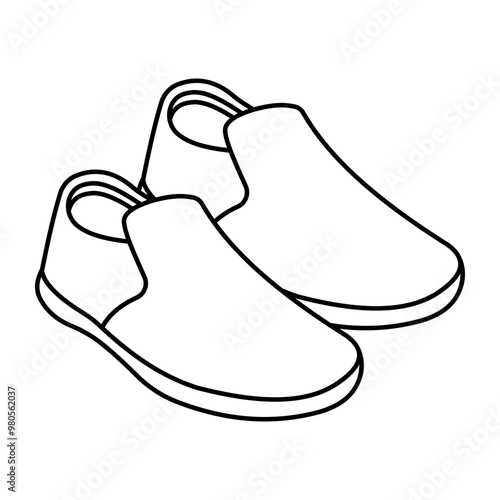 An icon design of shoes
