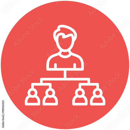 Organization vector icon illustration of Protesting and Civil Disobedience iconset.