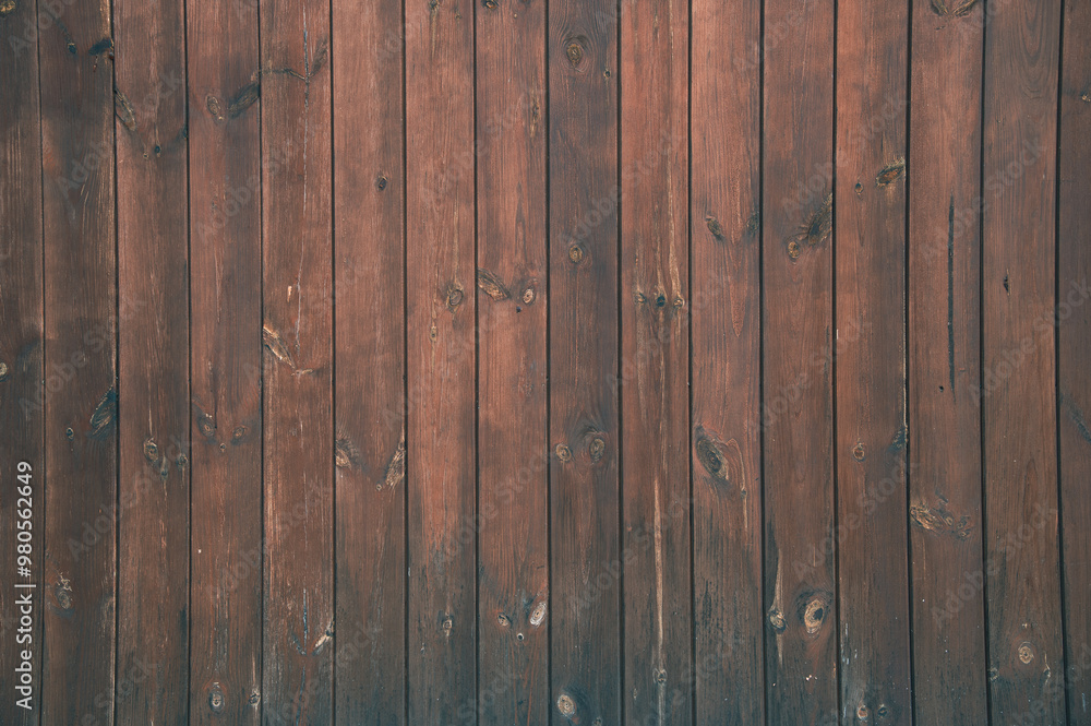 Obraz premium detail of a warm brown wooden wall texture