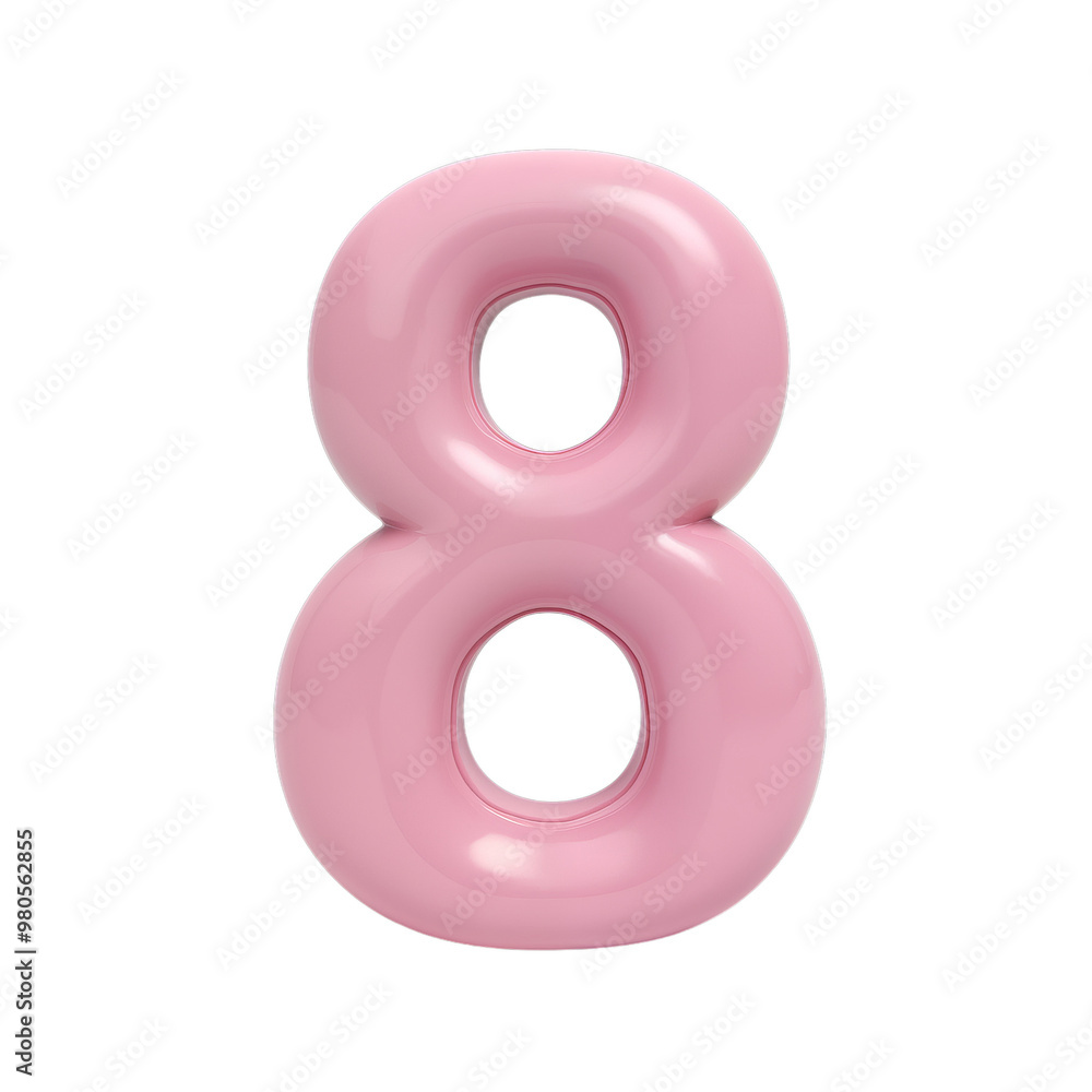 Number eight on transparant background Number eight on transparant background